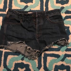 Free People Jean shorts
